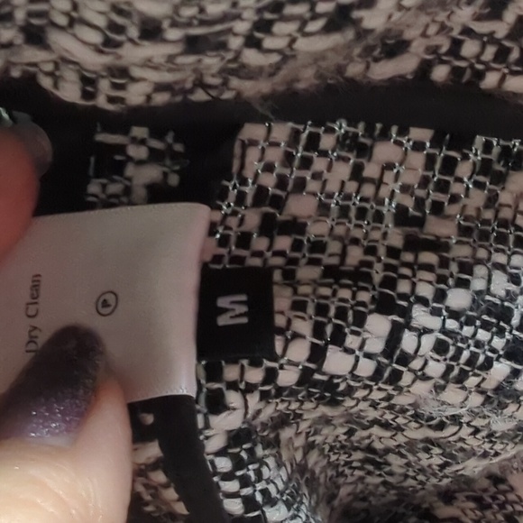 Coldwater Creek Black and White Tweed Jacket Size 10 - Picture 8 of 8